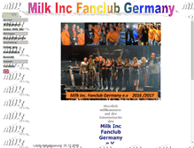 Tablet Screenshot of milkinc-fanclub-germany.de
